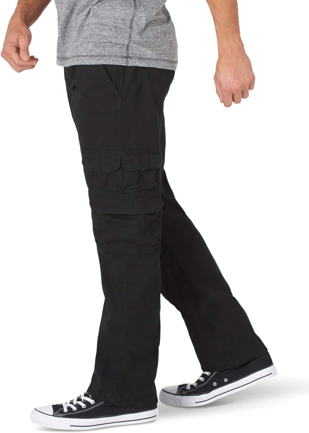 Wrangler Authentics Men&#39;s Premium Relaxed Fit Straight Leg Cargo Pant