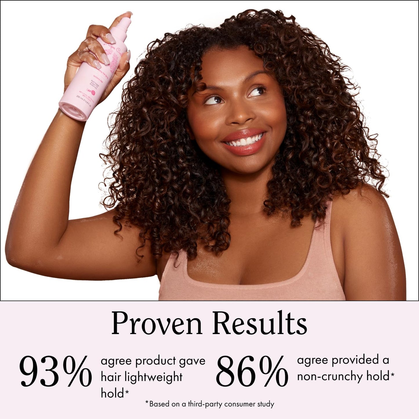 Rizos Curls Volumizing Curl Hair Spray Flexible Hold, Volume & Frizz Control with Aloe Vera Adds Shine & Bounce for All Hair Types Wavy, Curly, Coily, Kinky Sulfate, Paraben & Alcohol-Free