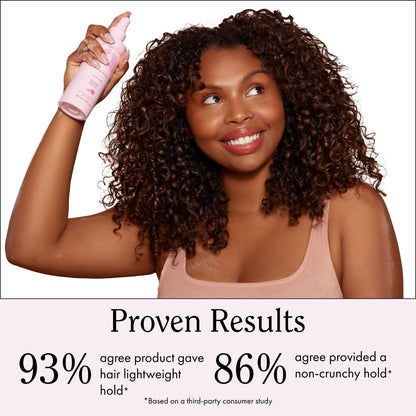 Rizos Curls Volumizing Curl Hair Spray Flexible Hold, Volume & Frizz Control with Aloe Vera Adds Shine & Bounce for All Hair Types Wavy, Curly, Coily, Kinky Sulfate, Paraben & Alcohol-Free