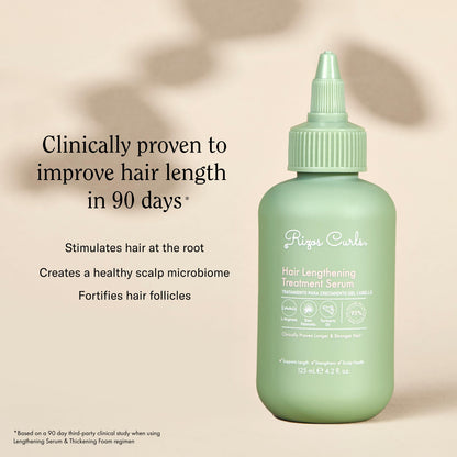 Rizos Curls Hair Lengthening Treatment Serum, Fortifies At Root for Healthy Scalp Microbiome Promoting Length, Supportes Longer Stronger Hair, 4.2 oz