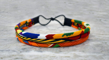 Vibrant Colorful African Headband | African Headwrap | African Hair Accessories | Red Green Blue Orange | Kitenge Headband