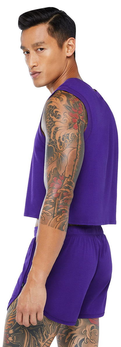 Savage X, Men's Sleep Tank, Purple Currant, L