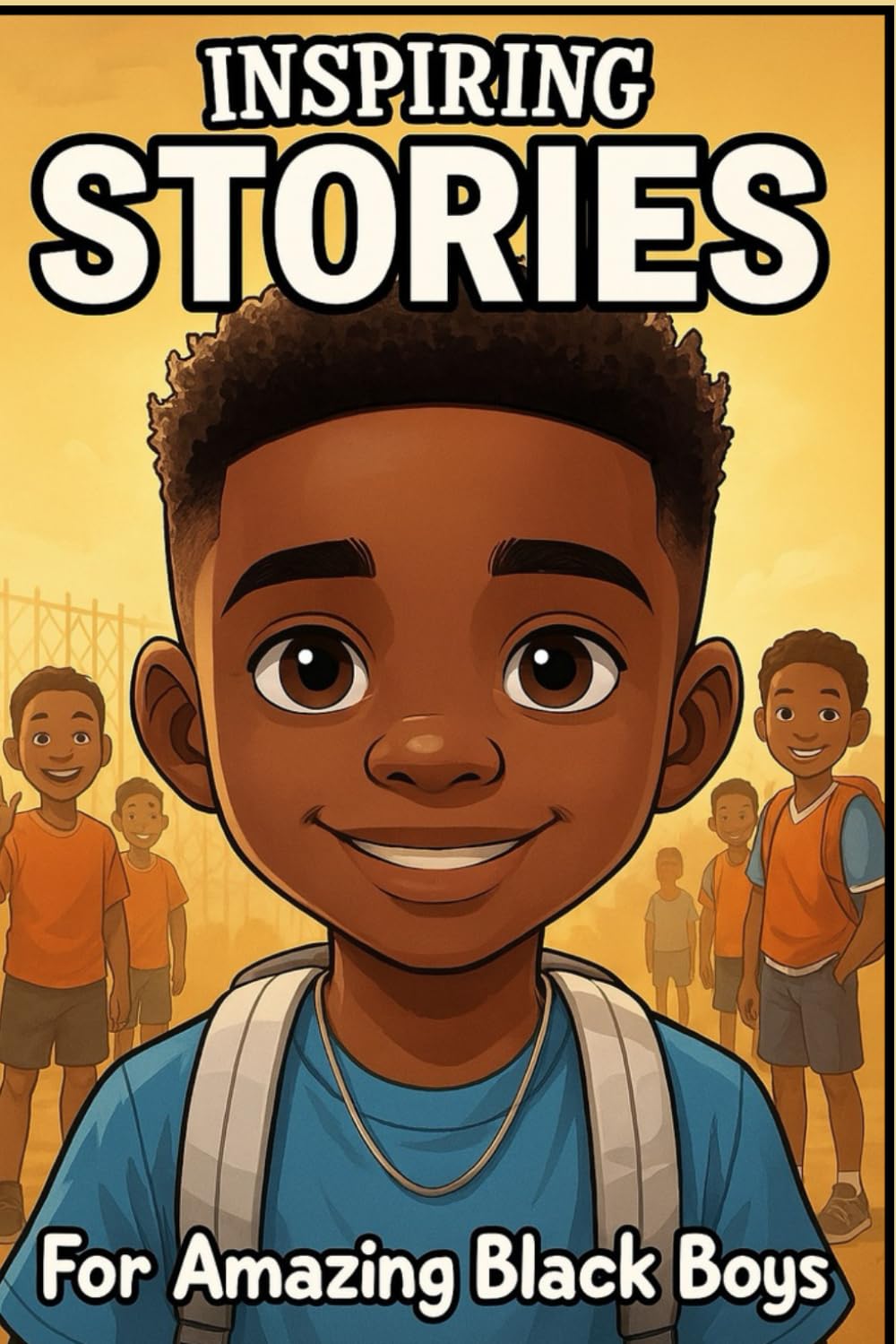 Inspiring Stories For Amazing Black Boys: 40 Motivational Tales of Courage, Perseverance, Problem-Solving, and Friendship