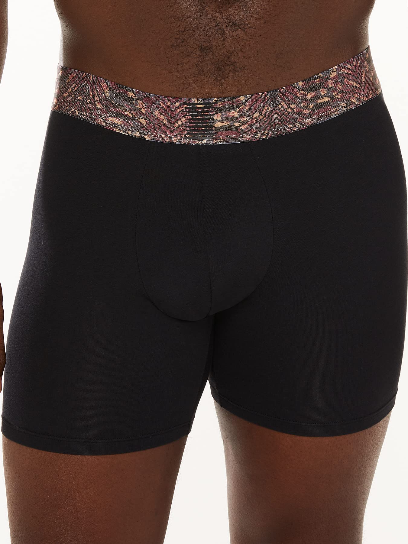Savage X Fenty, Men's, Boxer Briefs, Matte logo elastic waistband, Front contour pouch, Cotton, Caviar, S