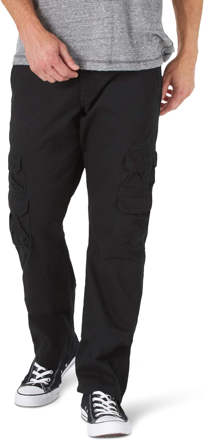 Wrangler Authentics Men&#39;s Premium Relaxed Fit Straight Leg Cargo Pant