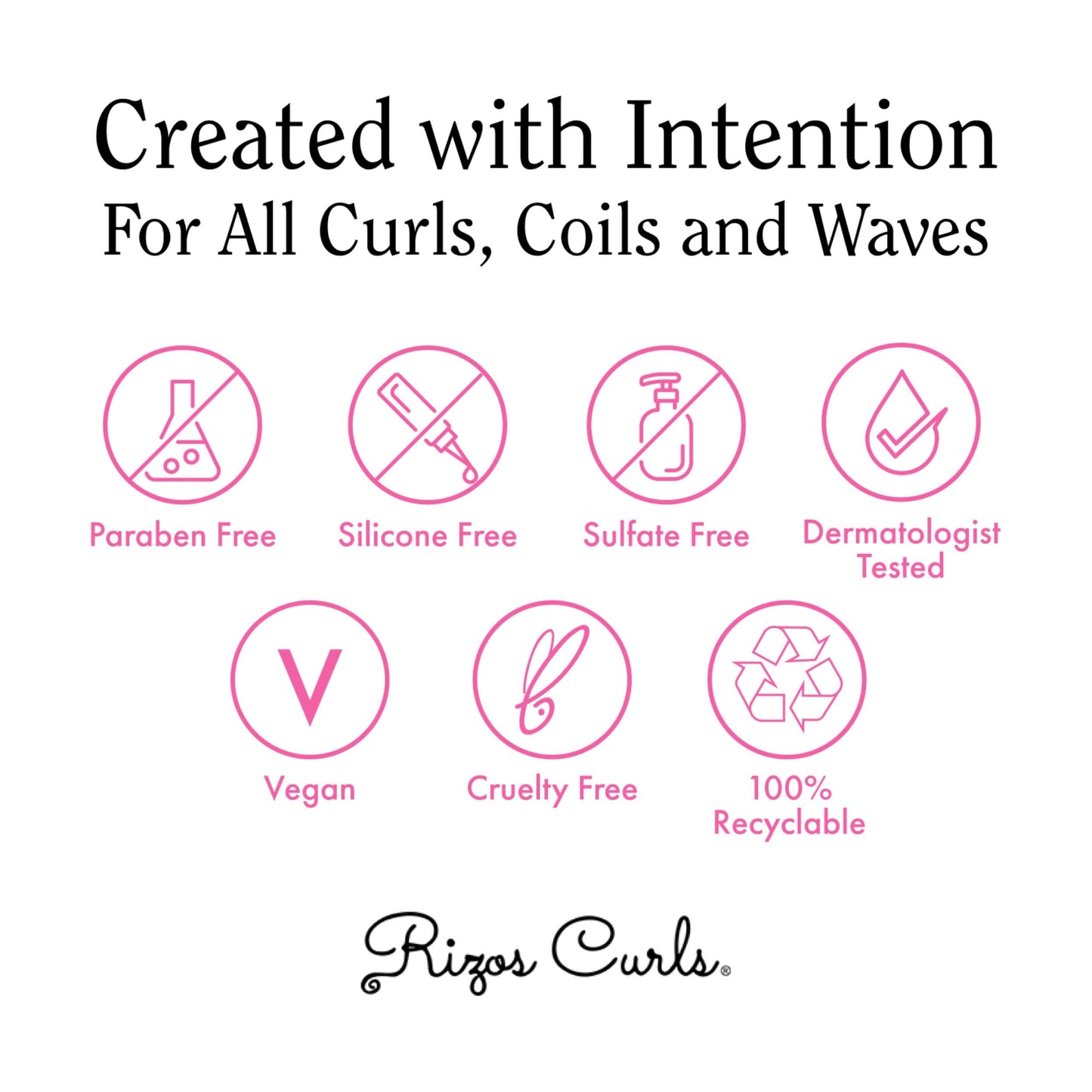 Rizos Curls Hydrating Shampoo, Gently Cleanse, Deeply Moisturizes & Nourishes Scalp, Soft & Healthy Hair from Shea Butter & Moringa Oil, For All Hair Types 1a - 4c, 10 oz