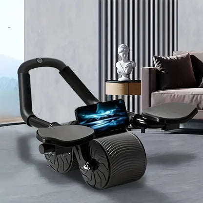 Automatic Rebound Abdominal Wheel with Elbow Pad-3