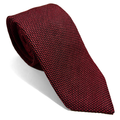 Brick Red Silk Grenadine Tie (Garza Fina)-0