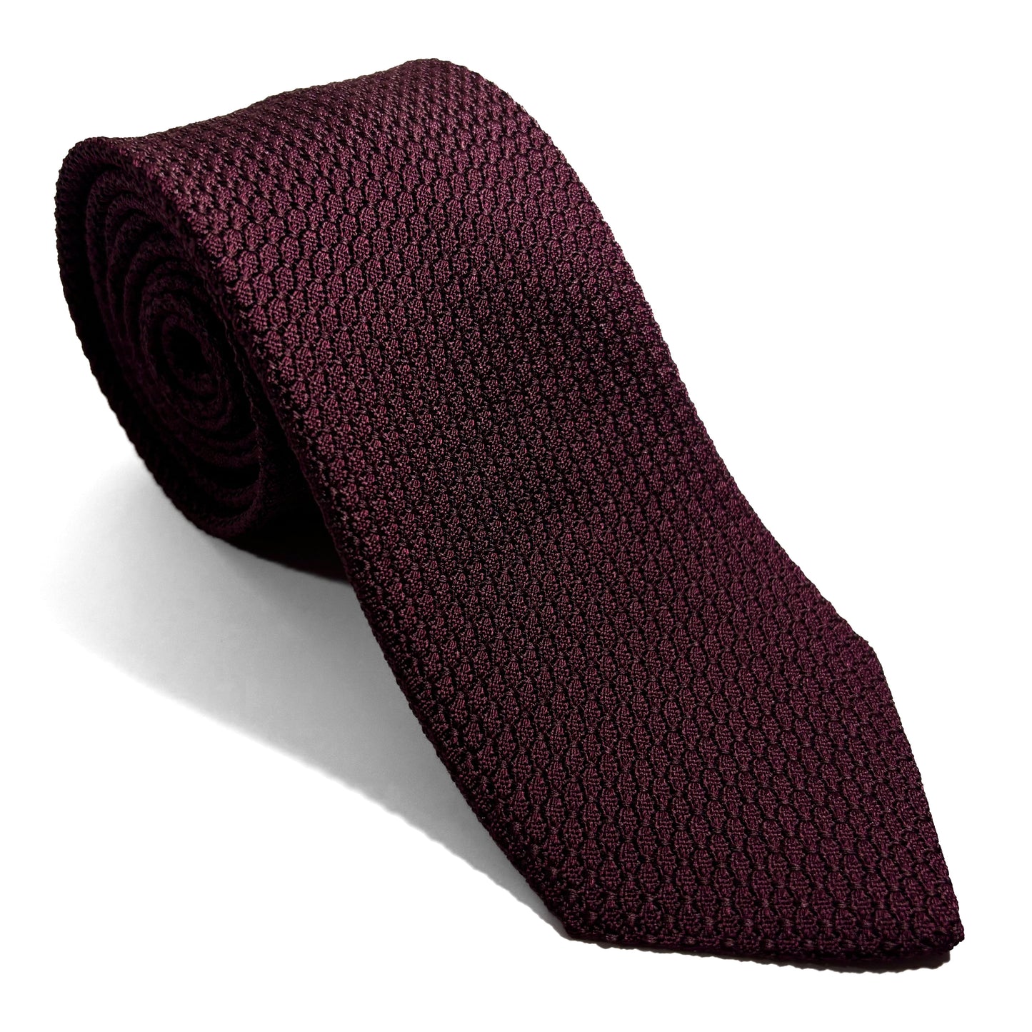 Burgundy Silk Grenadine Tie (Garza Grossa)-0