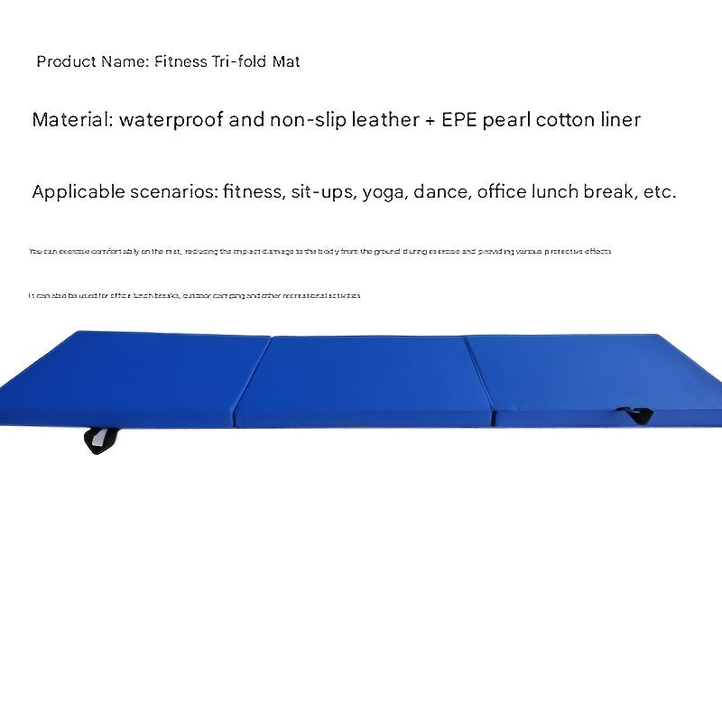 Thick Folding Fitness Yoga Mat for Home & Gym-3