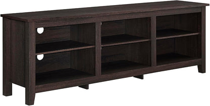 Wren Classic 6 Cubby TV Stand for Tvs up to 80 Inches, 70 Inch, Espresso-0