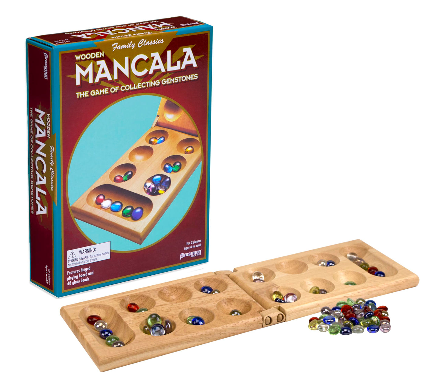 PRESSMAN TOYS PRE442606 MANCALA-AGES 6 TO ADULT; 2-4 PLAYERS