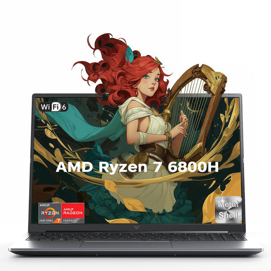 ACEMAGIC AMD Laptop Computer,16 Inch FHD Display Laptop with AMD Ryzen 7 6800H Processor up to 4.7GHz,16GB Ram DDR5 4800MHz 512GB SSD Notebook with Backlit Keyboard