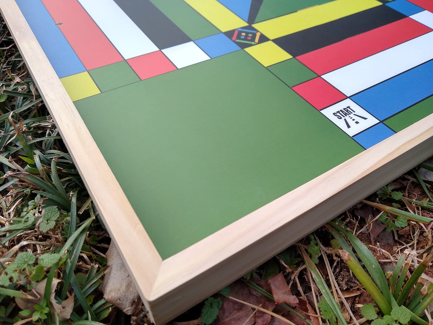 JAMAICANLUDO Jamaican Ludo Original Edition | 24in x 24in Board Game | Family Game Night Activity | Fun Easy Multi-Player Entertainment (4 Players, Ages 6+)