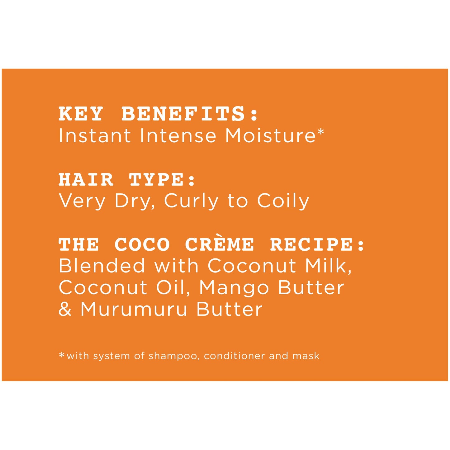Carol’s Daughter Coco Creme Sulfate Free Shampoo and Conditioner Set with Silicone Free Hair Butter, for Very Dry Curly Hair, with Coconut Oil and Mango Butter