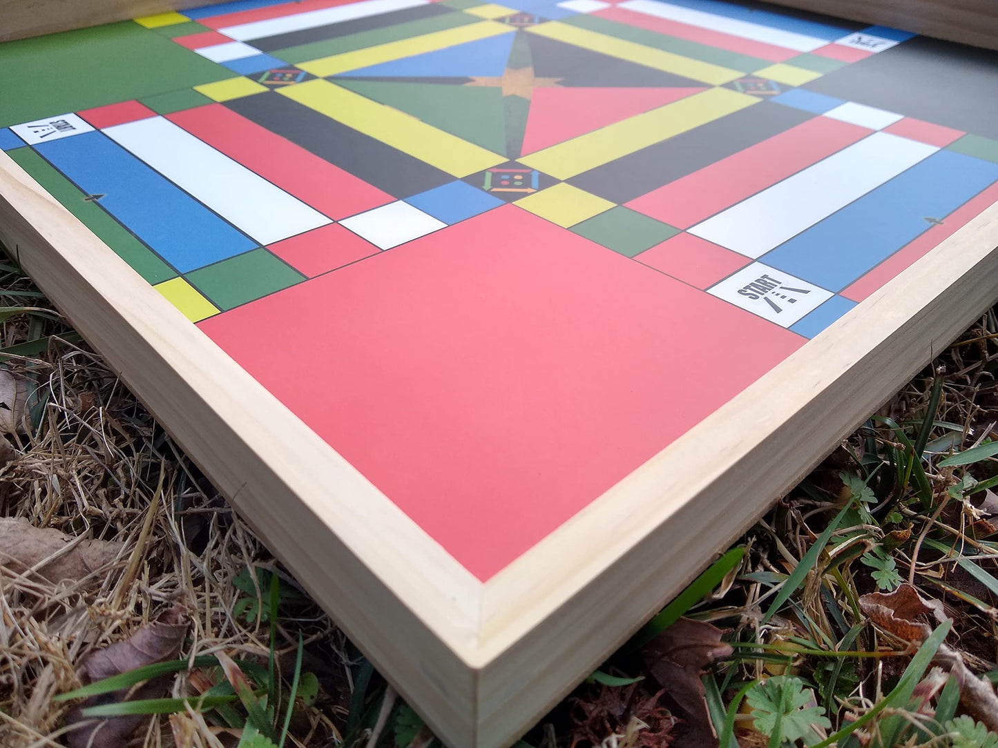 JAMAICANLUDO Jamaican Ludo Original Edition | 24in x 24in Board Game | Family Game Night Activity | Fun Easy Multi-Player Entertainment (4 Players, Ages 6+)