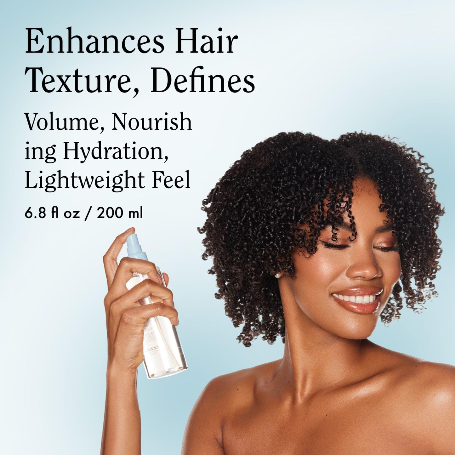 Rizos Curls Beach Waves Texturizing Salt Spray, Enhance Texture & Volume, Nourish and Enhance Definition with Blue Agave Extract, Red Algae & Prickly Pear Cactus, 6.8 oz