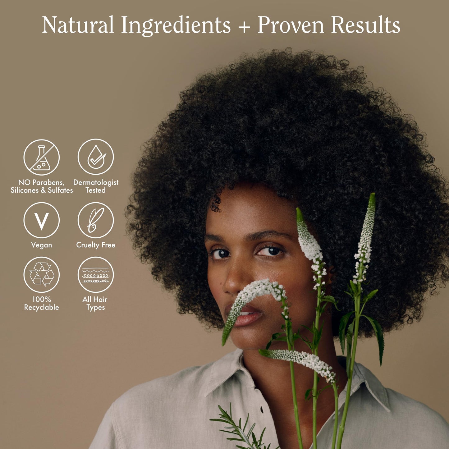 Rizos Curls Hair Lengthening Treatment Serum, Fortifies At Root for Healthy Scalp Microbiome Promoting Length, Supportes Longer Stronger Hair, 4.2 oz