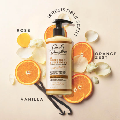 Carol's Daughter Goddess Strength Leave In Conditioner Cream, 10 Fl Oz - Strengthening and Moisturizing for Wavy, Curly Hair
