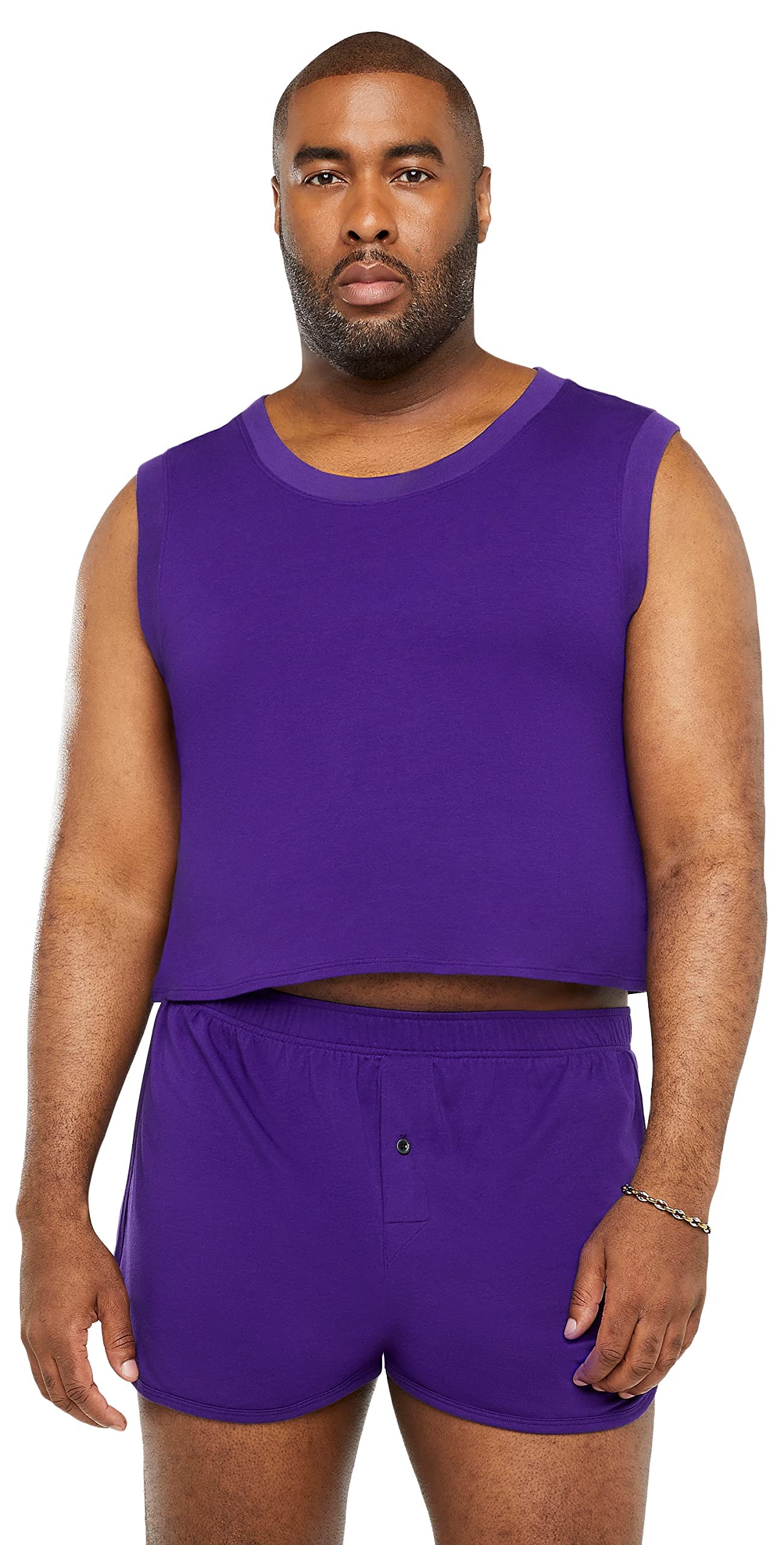 Savage X, Men's Sleep Tank, Purple Currant, L