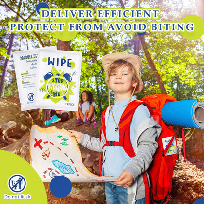 Tondiamo 200 Pcs Peppermint Wipes Mint Travel Individually Wrapped Bulk Wipes for Summer Outdoors Long Lasting Comfortable Hiking