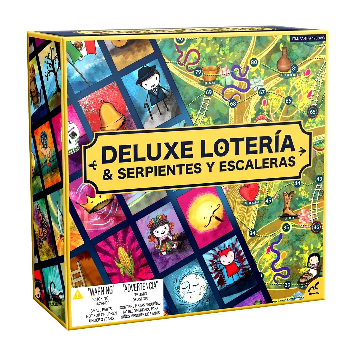 Deluxe Loteria Snakes and Ladders (Serpientes Y Escalera) with Loteria Classic Mexican Board Game