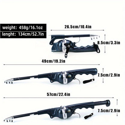 Fishing Rod with Built-in Reel and Line-3
