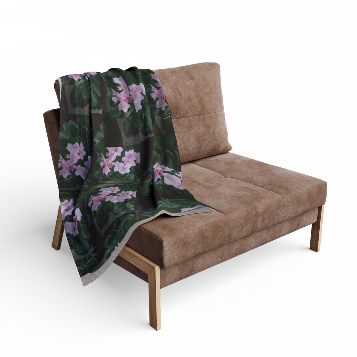 African Violet Fleece Blanket by SobG Designs