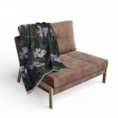 African Violet Fleece Blanket by SobG Designs