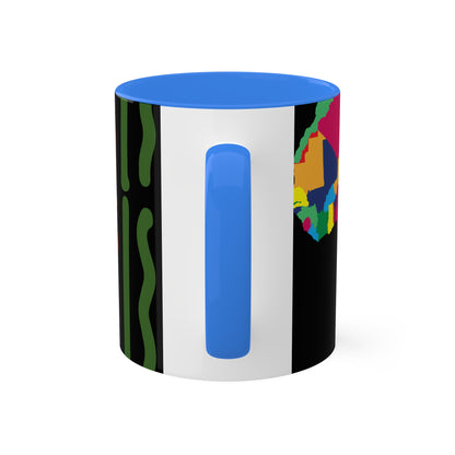 THE AFRICA MAP Colorful Mugs, 11oz by SobG Designs