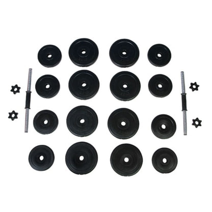 vidaXL Dumbbells 2x33.1 lb-2