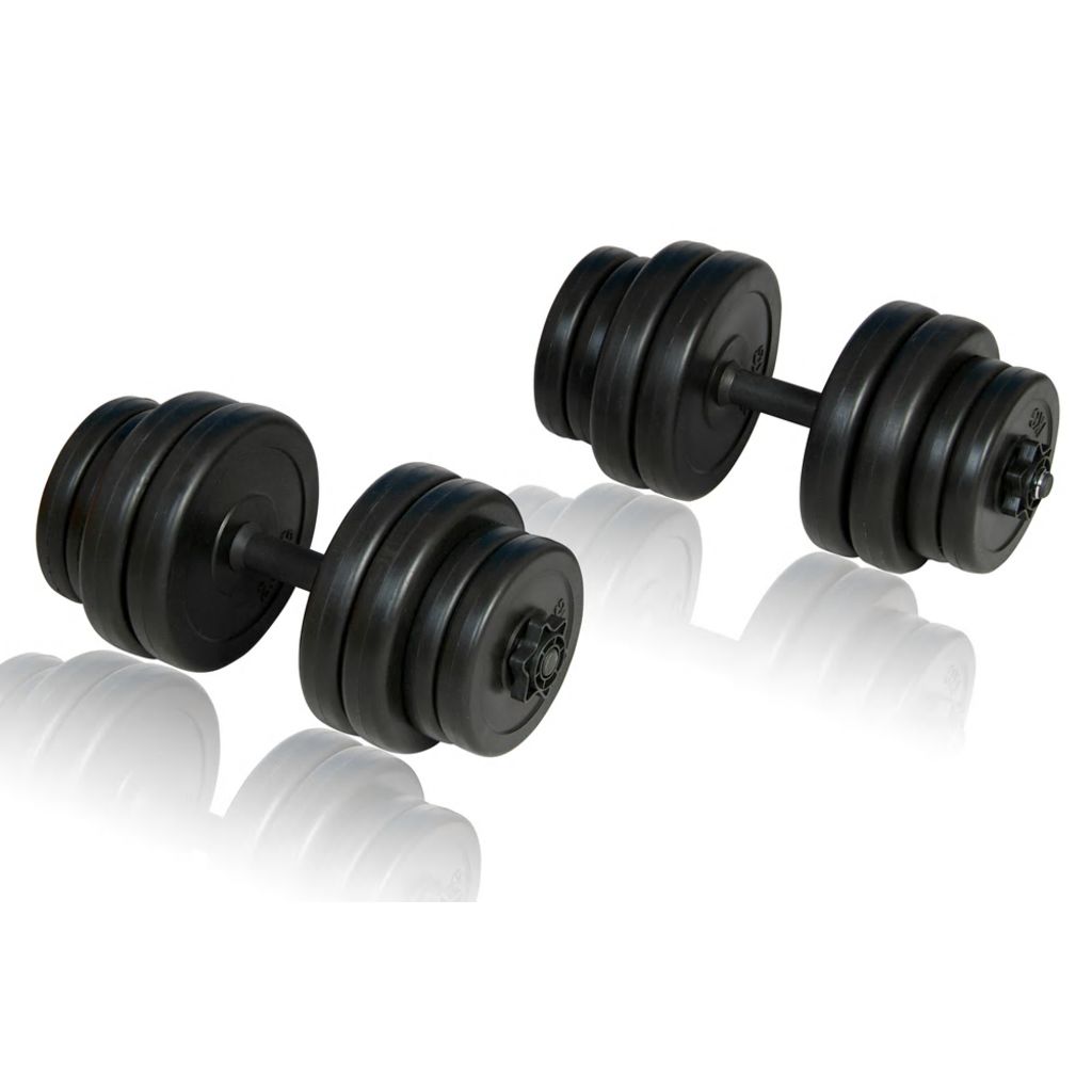 vidaXL Dumbbells 2x33.1 lb-3