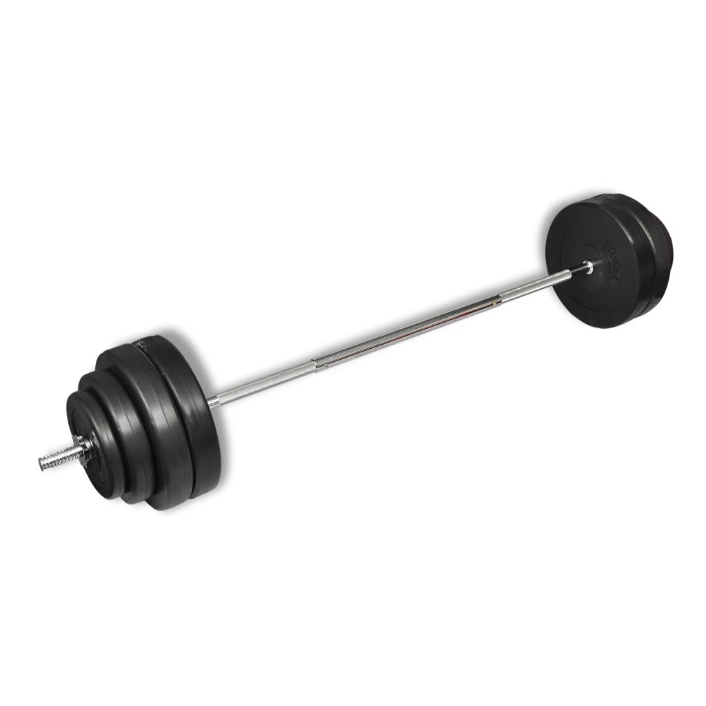 vidaXL Barbell with Plates Set 132.3 lb-0