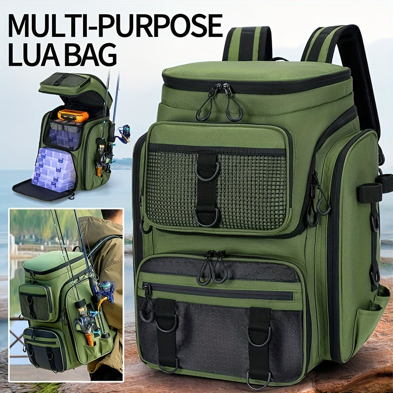 Fishing Backpack with Rod Holder & Tackle Box-3