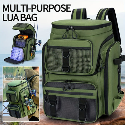 Fishing Backpack with Rod Holder & Tackle Box-3
