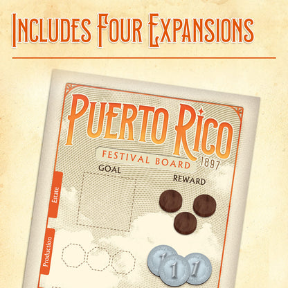 Ravensburger Puerto Rico 1897 Board Game - Strategic Gameplay for Kids and Adults | Enhanced with New Art and Storyline | Expanded Content for Increased Challenge | Ideal for Ages 12 and Up