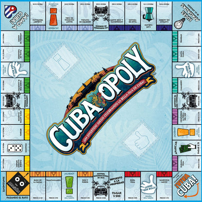 Late for the Sky Cuba-Opoly - Themed Family Board Game, Late For The Sky, Game Night, Opoly-Style Game for Ages 8+, 2-6 Players