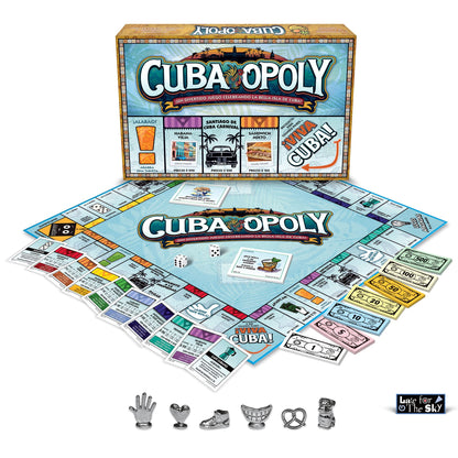 Late for the Sky Cuba-Opoly - Themed Family Board Game, Late For The Sky, Game Night, Opoly-Style Game for Ages 8+, 2-6 Players