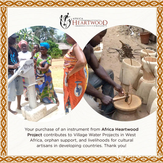 Africa Heartwood Project African Oware Mancala Board - Folding Rounded Shape, Hand-Carved Solid Wood with Mask Design, 48 Seeds and Instructions Included