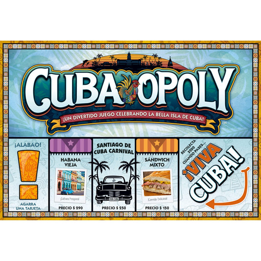 Late for the Sky Cuba-Opoly - Themed Family Board Game, Late For The Sky, Game Night, Opoly-Style Game for Ages 8+, 2-6 Players