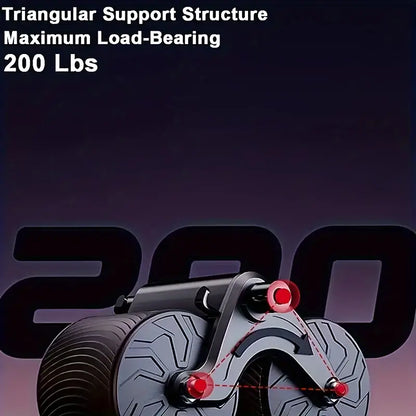 Automatic Rebound Abdominal Wheel with Elbow Pad-4