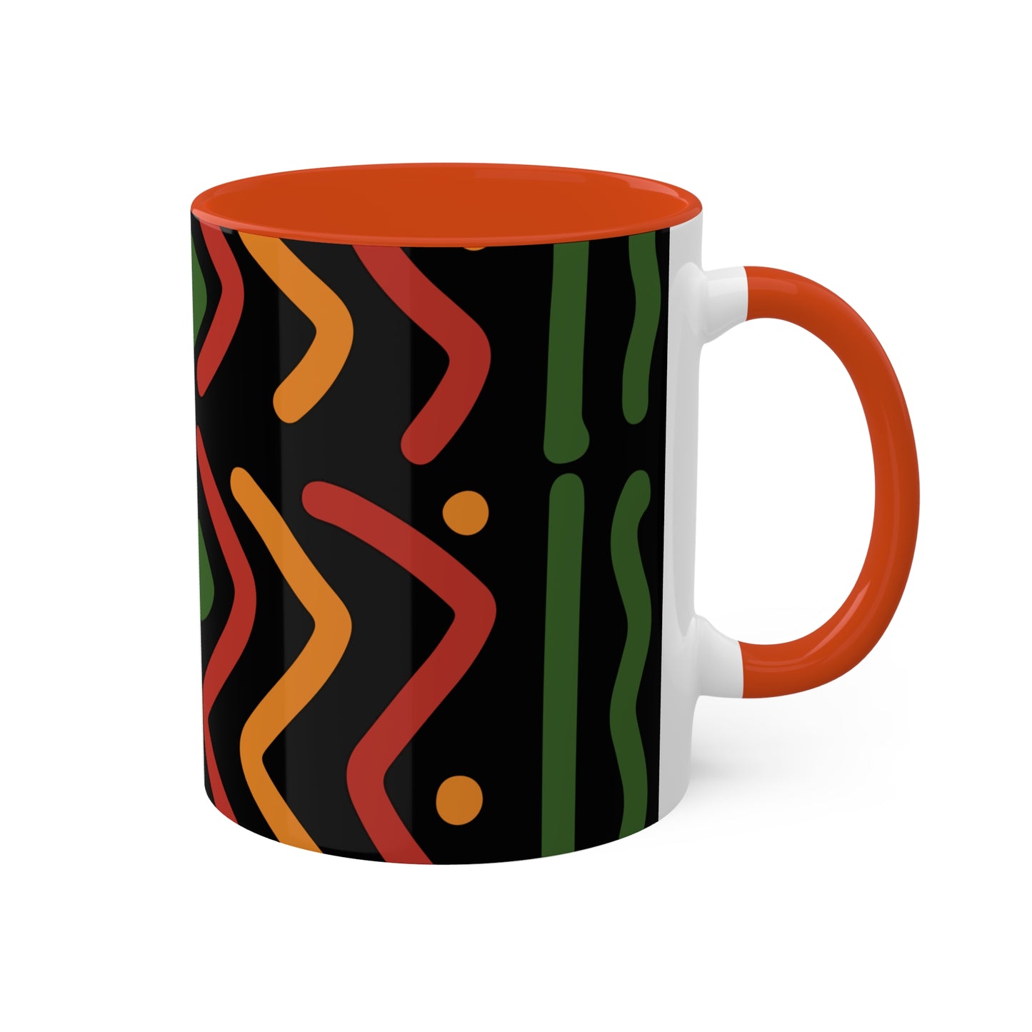 THE AFRICA MAP Colorful Mugs, 11oz by SobG Designs