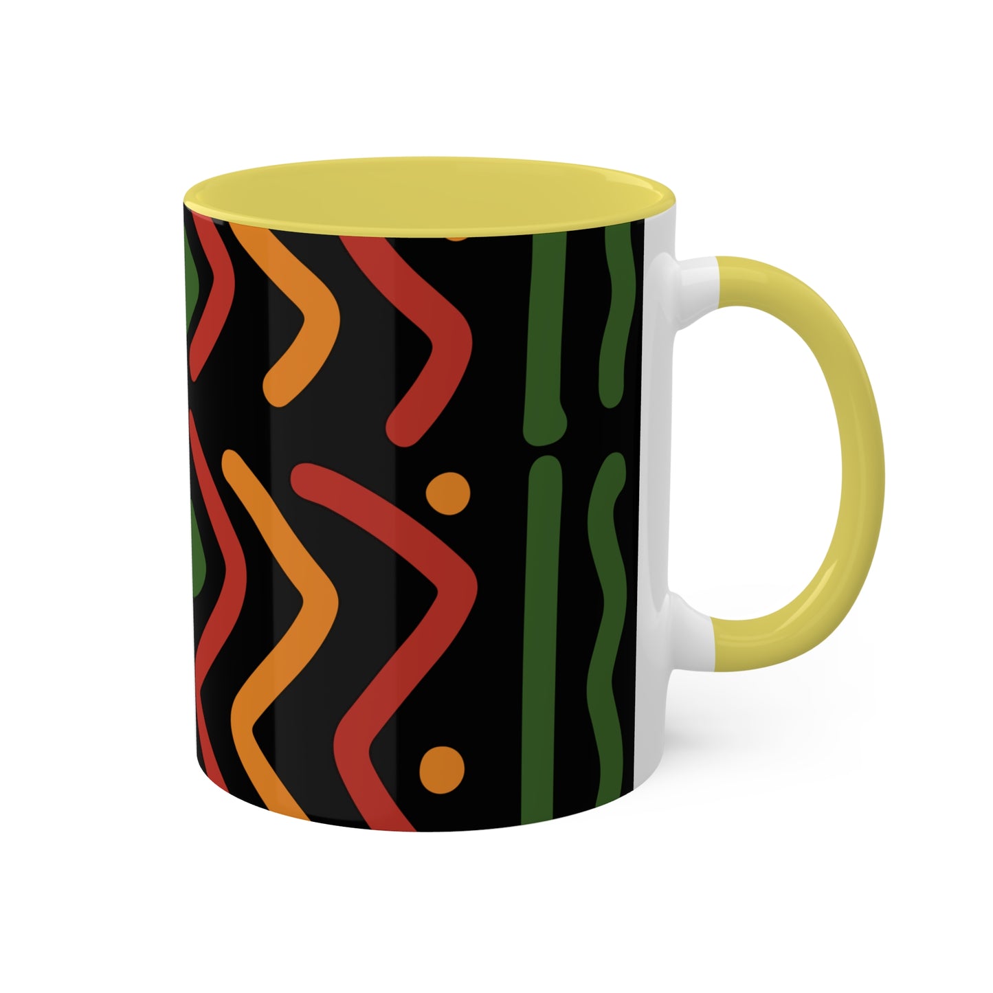 THE AFRICA MAP Colorful Mugs, 11oz by SobG Designs