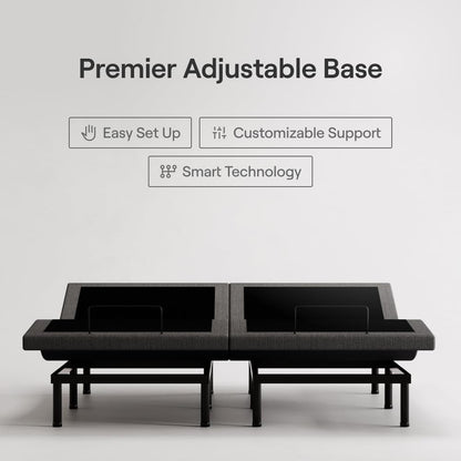 Split King Adjustable Base with Hybrid Mattress Set-2