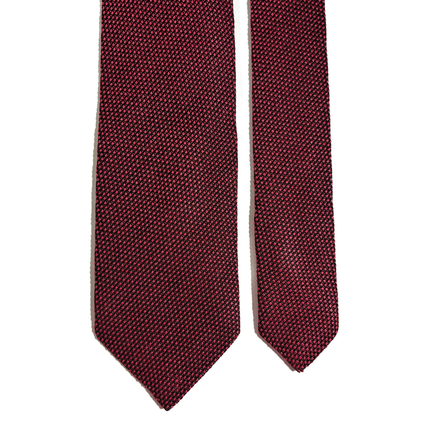 Brick Red Silk Grenadine Tie (Garza Fina)-3