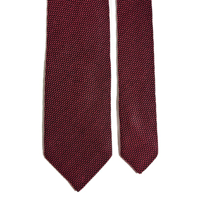 Brick Red Silk Grenadine Tie (Garza Fina)-3