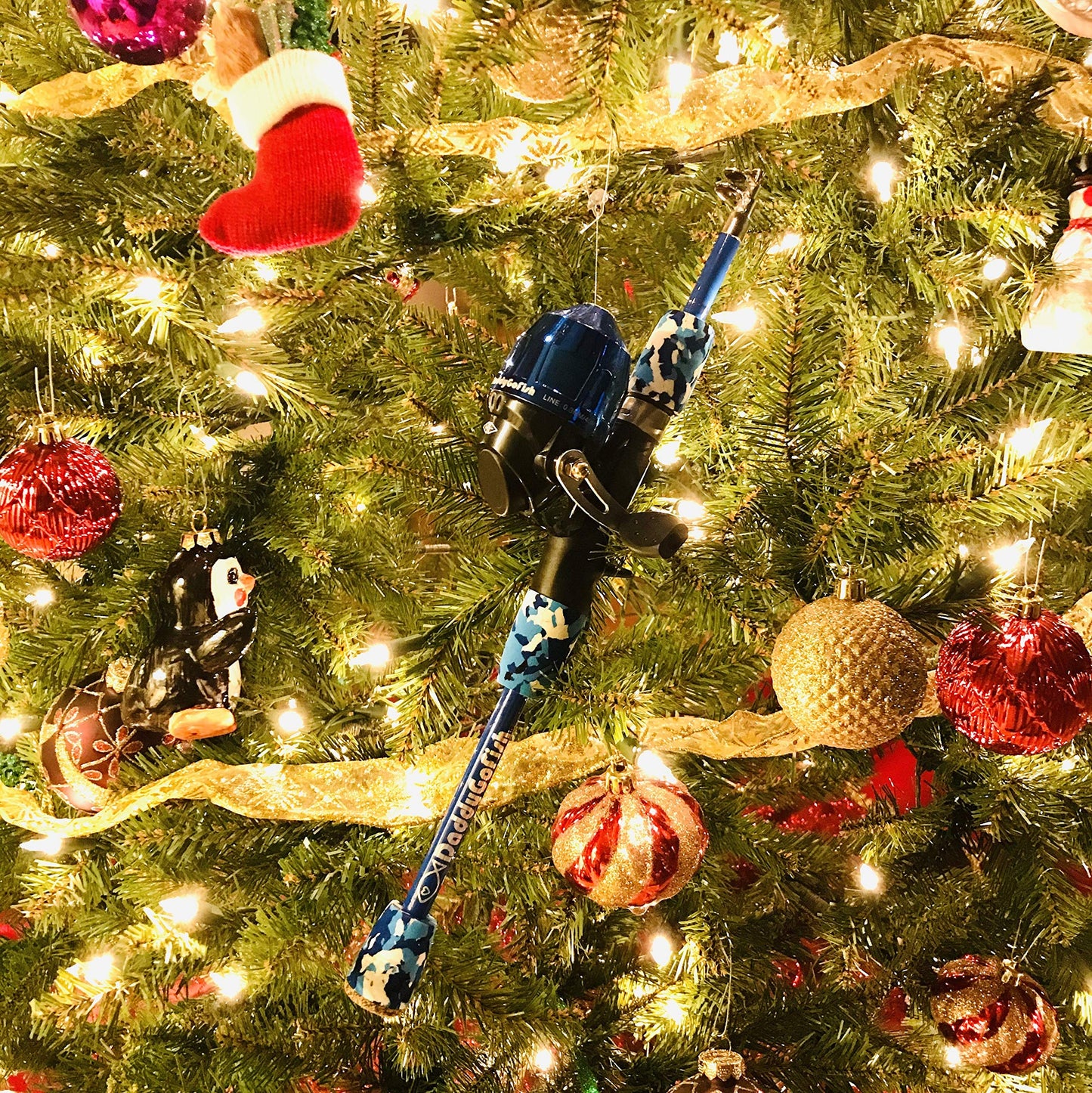 DaddyGoFish Kids Fishing Pole - Rod Reel Combo Tackle Box Starter Set - First Year Small Dock Gear Kit for Boys Girls Toddler Youth Age Beginner Little Children Junior Anglers (Blue, 4ft)