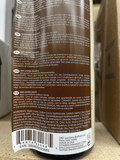 Dominican Magic Hair Follicle Anti-Aging Shampoo & Conditioner & Leave-in (Smoothing Balm)16oz "Set"