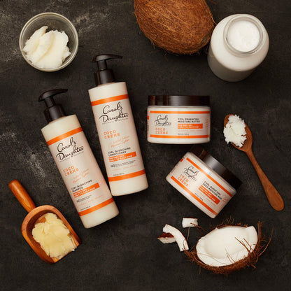Carol’s Daughter Coco Creme Sulfate Free Shampoo and Conditioner Set with Silicone Free Hair Butter, for Very Dry Curly Hair, with Coconut Oil and Mango Butter