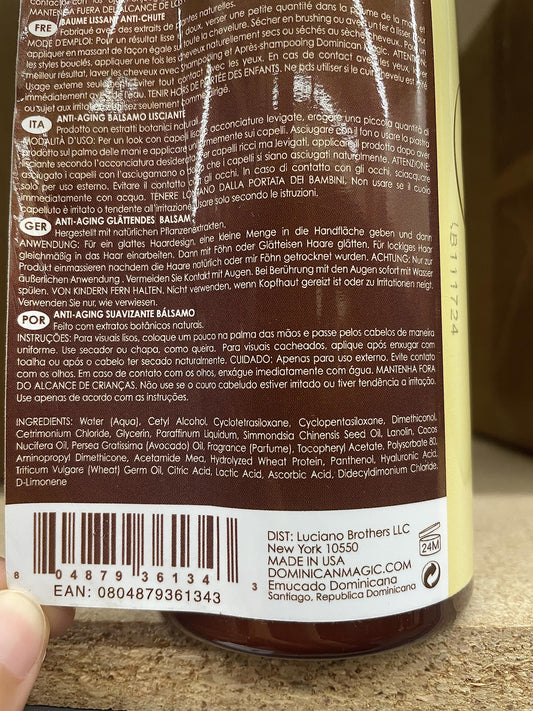 Dominican Magic Hair Follicle Anti-Aging Shampoo & Conditioner & Leave-in (Smoothing Balm)16oz "Set"